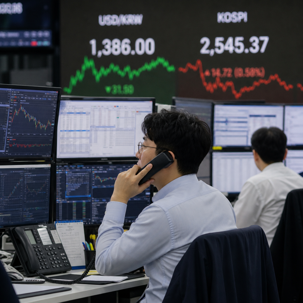 미국 잭슨홀 심포지엄과 원·달러 환율 하락: 1,386원대 기록