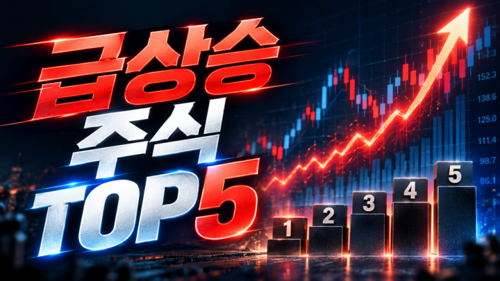 급등 가능 후보 TOP5 주식 차트